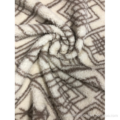 100% polyester dubbel sida Shuvelvteen med tryckt